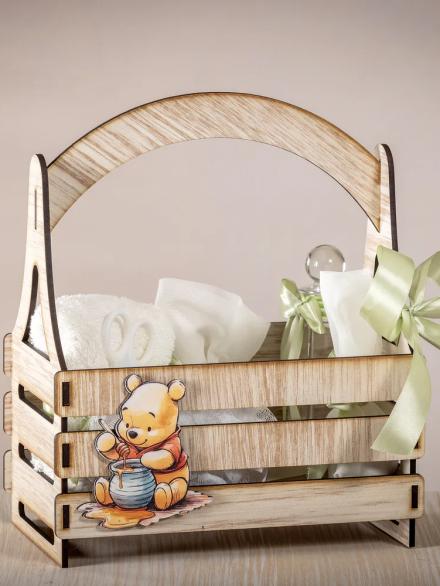 Ξύλινο καλαθάκι καλλυντικών