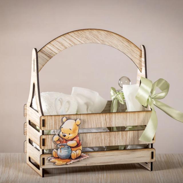 Ξύλινο καλαθάκι καλλυντικών